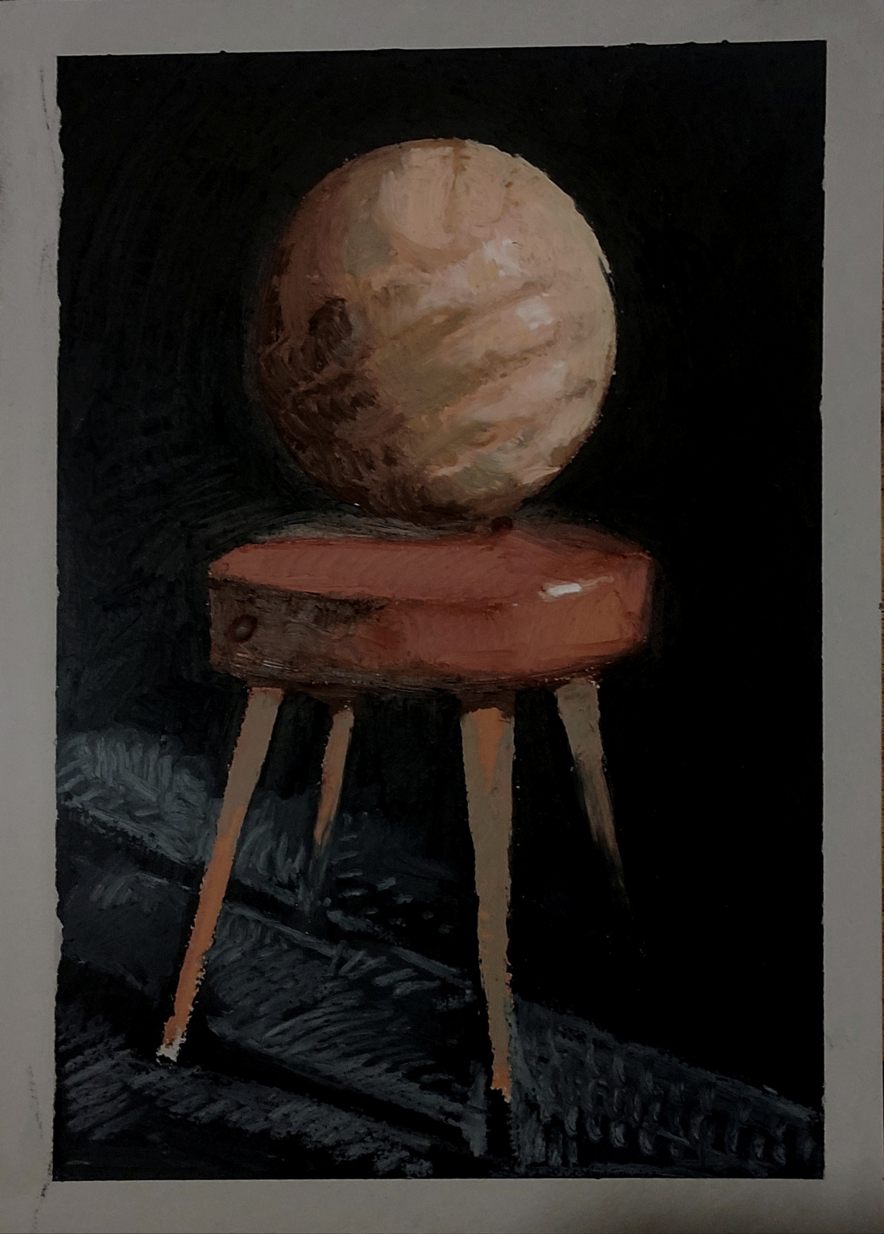 La leva calcistica del 68 - pastello ad olio su cartonicino (40 x 30)